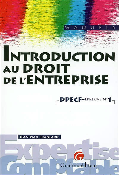 Manuel - introduction au droit de l'entreprise