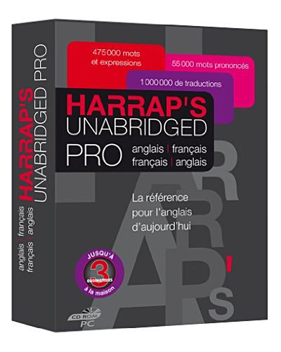 Harrap's Unabridged Pro - Dictionnaire français - anglais