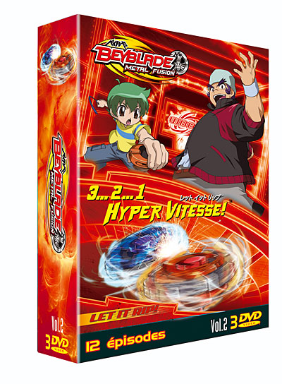 BEYBLADE 2 VOL 4-6-HYPER VITESSE-COFFRET-3 DVD-VF