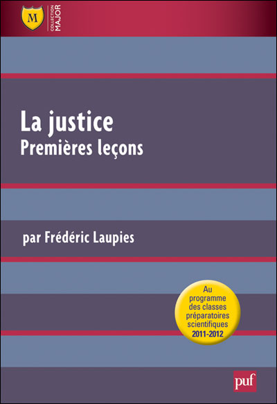 La justice premières leçons
