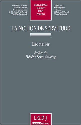 La notion de servitude