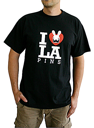 Lapins Crétins - T-shirt I Love Lapins homme noir taille L