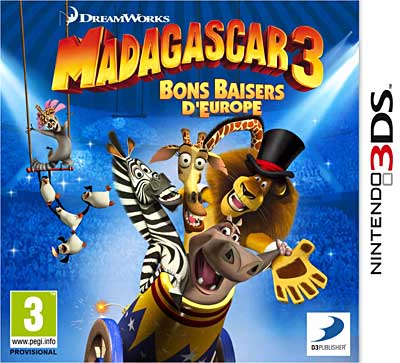 MADAGASCAR 3  3DS