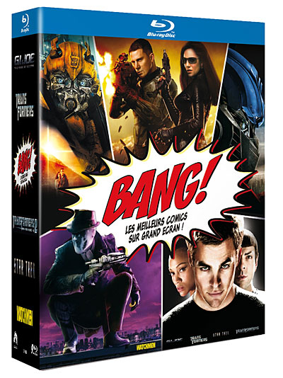 Transformers - Transformers 2 - G.I. Joe - Watchmen - Star Trek, le Film 2010 - Coffret Blu-Ray