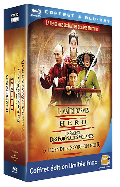 Le Maître d'armes - Le Secret des Poignards Volants - Hero - Coffret Blu-Ray - Edition Limitée Fnac