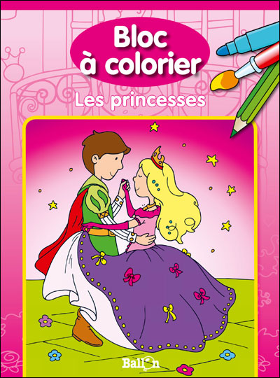 Bloc à colorier - les princesses