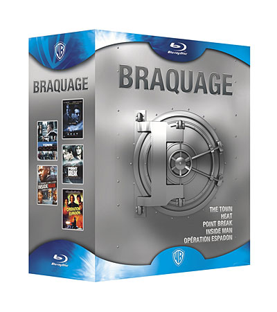 The Town - Heat - Point Break - Opération Espadon - Inside Man - Coffret Blu-Ray