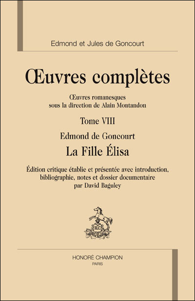 La fille Elisa - Edmond De Goncourt - broché