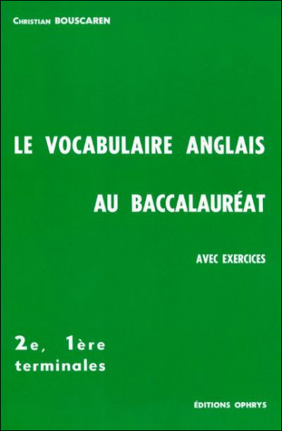 Le Vocabulaire anglais au baccalauréat