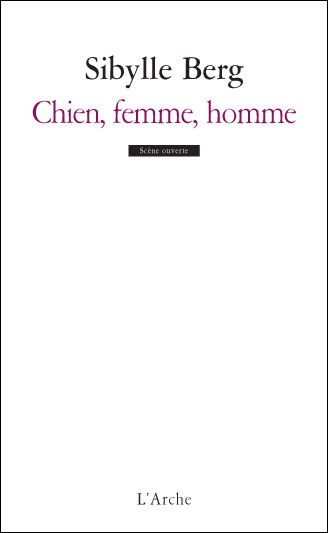 Chien, femme, homme