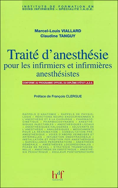 Traité d'anesthésie pour infirmiers et infirmières anesthésistes