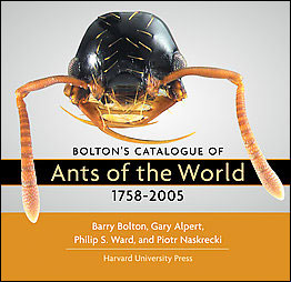 Bolton's catalogue of the ants of the world, 1758-2005