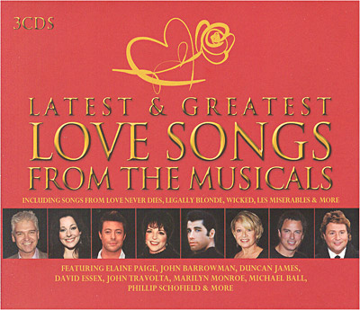 Latest and greatest love songs from the musicals