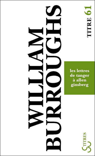 Lettre de Tanger à Allen Ginsberg