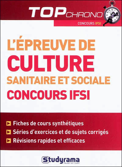 L'épreuve de culture sanitaire et sociale, concours IFSI