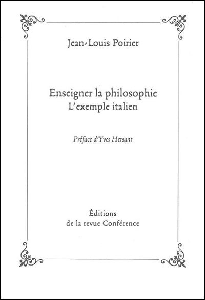 Enseignement de la philosophie en Italie