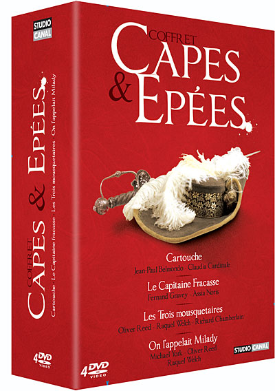 Cartouche - Le Capitaine Fracasse - Les trois mousquetaires - On l'appelait Milady - Coffret