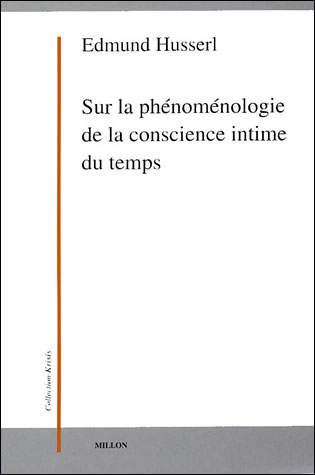 Sur la phenomenologie de la conscience intime du temps