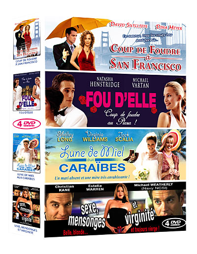 Coup de foudre à San Francisco - Fou d'Elle - Lune de miel aux Caraïbes - Sexe, mensonges et virginité - Coffret