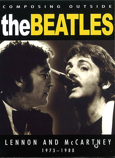 Lennon McCartney composing outside The Beatles 1973-1980