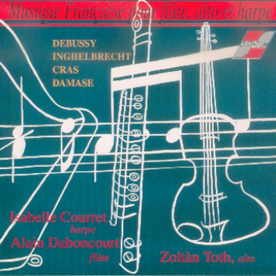 Musique française flûte alto et harpe