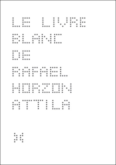 Le livre blanc de Rafaël Horzon