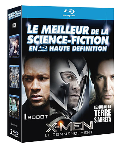 X-Men : Le commencement - I, Robot - Le jour où la Terre s'arrêta - Coffret Blu-Ray