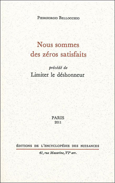 Nous sommes des zéros satisfaits