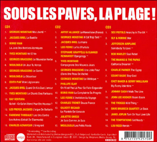 Sous Les Paves La Plage Compilation Variete Francaise Cd