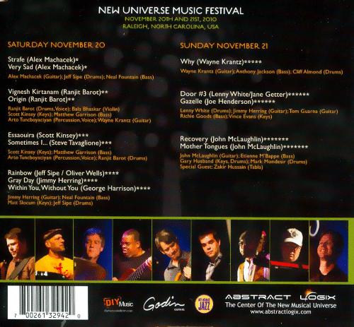 Abstract Logix Live The New Universe Music Festival 2 Cd Jazz