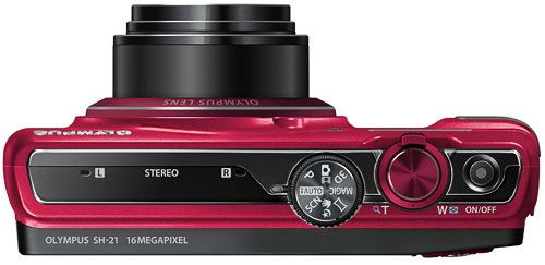 Appareil photo numérique compact rouge Olympus Stylus Tg-4 Tough Series