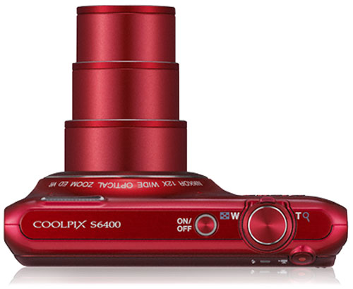 Pack Fnac : Nikon CoolPix S6400 Rouge + Etui + Carte SDHC 8 Go
