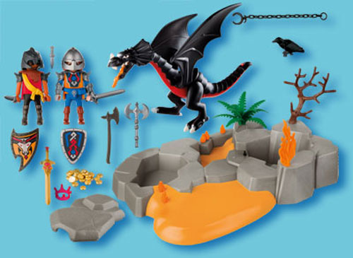 Playmobil 4006 Superset Chevaliers Dragons Playmobil Achat Prix Fnac Playmobil 9076 chevalier dragon orange blister friend. playmobil 4006 superset chevaliers dragons