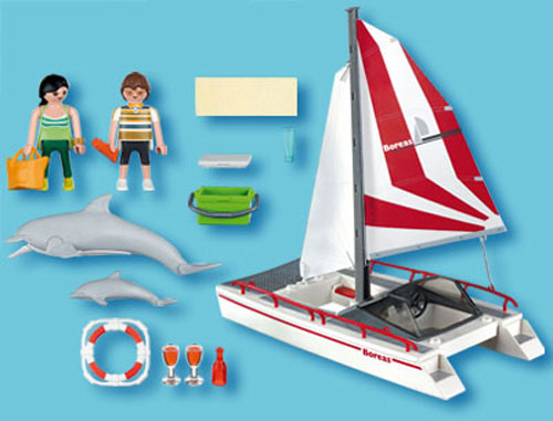 Playmobil 5130 Catamaran et Dauphins - Playmobil Achat & | fnac