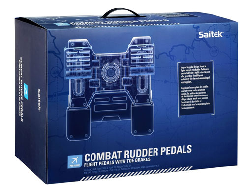PC用ゲームコントローラー・コンバーター Saitek Rudder Pedals Saitek Pro Flight Combat Rudder Pedals - Pedale - kabelgebunden