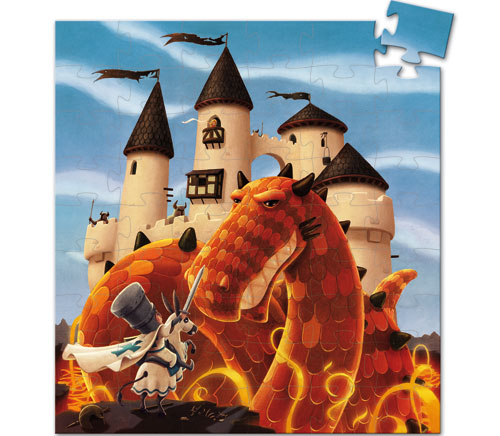 Puzzle / Casse-tête - 54 pièces - Le Château du Dragon - 5 ans +