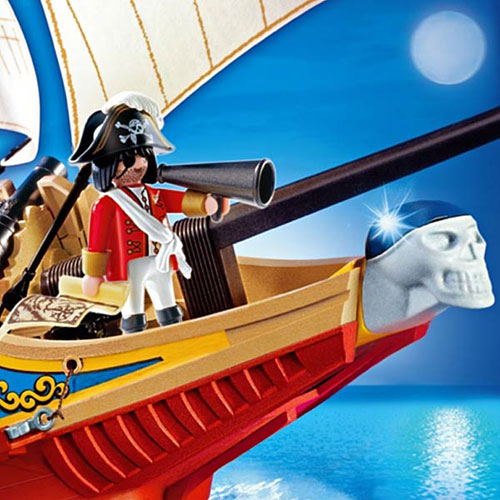Large pirate stealth-ship - Pirate Playmobil 4290