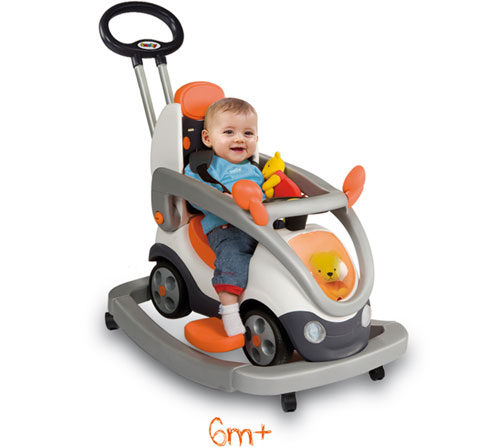 Smoby Porteur Bubble Go iii Confort Orange Blanc Electronique