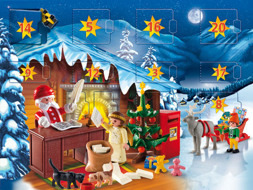 Soldes Playmobil Calendrier de l'Avent Fabrique du Père Noël (9264) 2024 au  meilleur prix sur