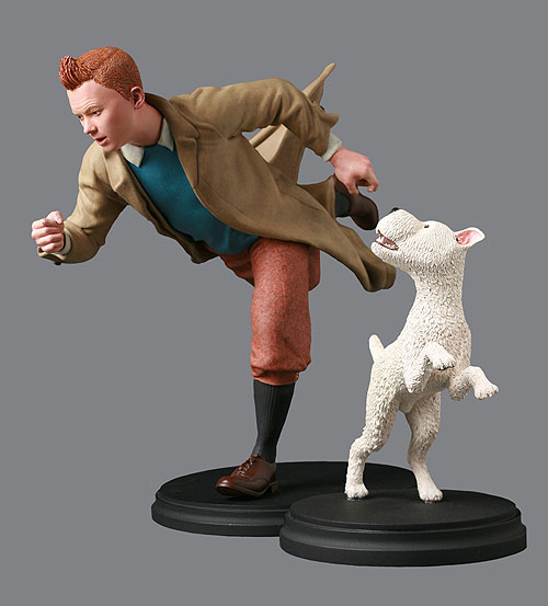 Des figurines Tintin et une maquette de La Licorne aux enchères à