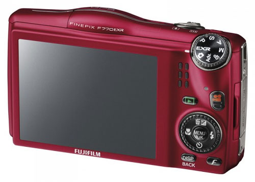 Fujifilm FinePix F770EXR Rouge GPS - Appareil photo compact