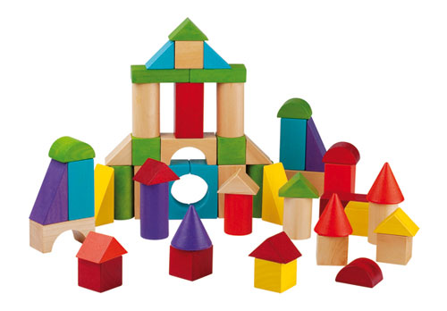 Playtastic jouets d'apprentissage: Ensemble de 2 règles à calcul en bois avec 100 perles en bois, 2 couleurs (bleu et rouge) (jouets d'apprentissage en bois