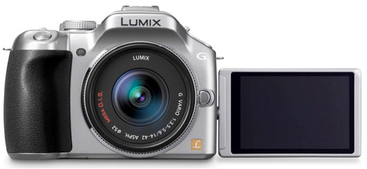 Panasonic Lumix DMC-G5 Argent + Obj. Lumix G Vario MEGA O.I.S. 14