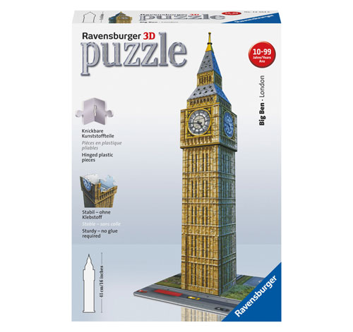 Puzzle 3D Big Ben illuminé - Ravensburger - Monument 216 pièces