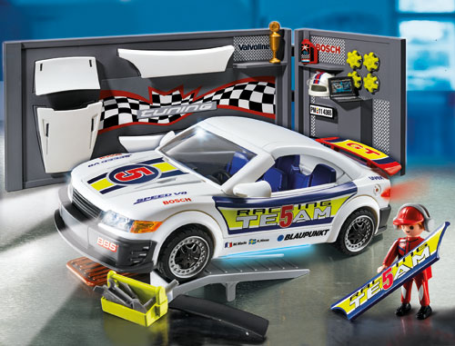 Playmobil Jardin Playmobil Racecar 4365 Complete SetTuning Garage