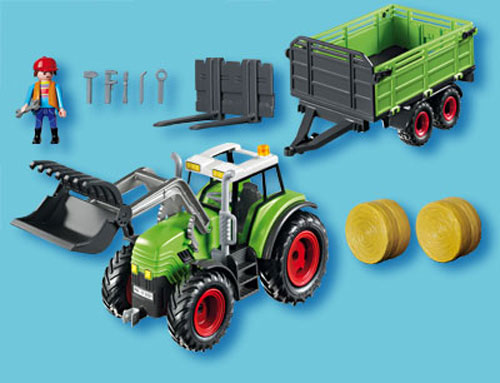 Playmobil 5121 Grand tracteur avec remorque - Playmobil - Achat