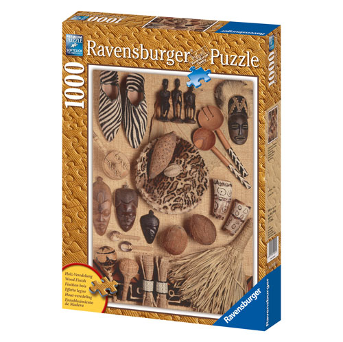 African Artifacts 1000 Piece Wooden Structure Puzzle