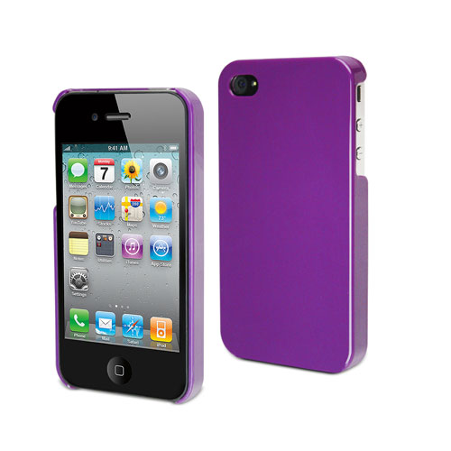 Muvit Coque pour iPhone 4 & 4S - Glossy Mauve