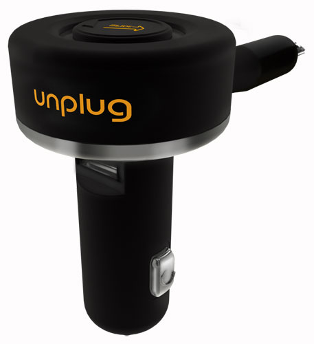Unplug Chargeur allume-cigares/USB pour iPhone 4, 3G & 3Gs - Noir