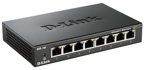 D-LINK DGS-108 8-PORT GIGABIT METAL SWITCH
